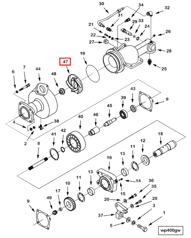 Water Pump | Cummins 3056476 | Water Pump Impeller