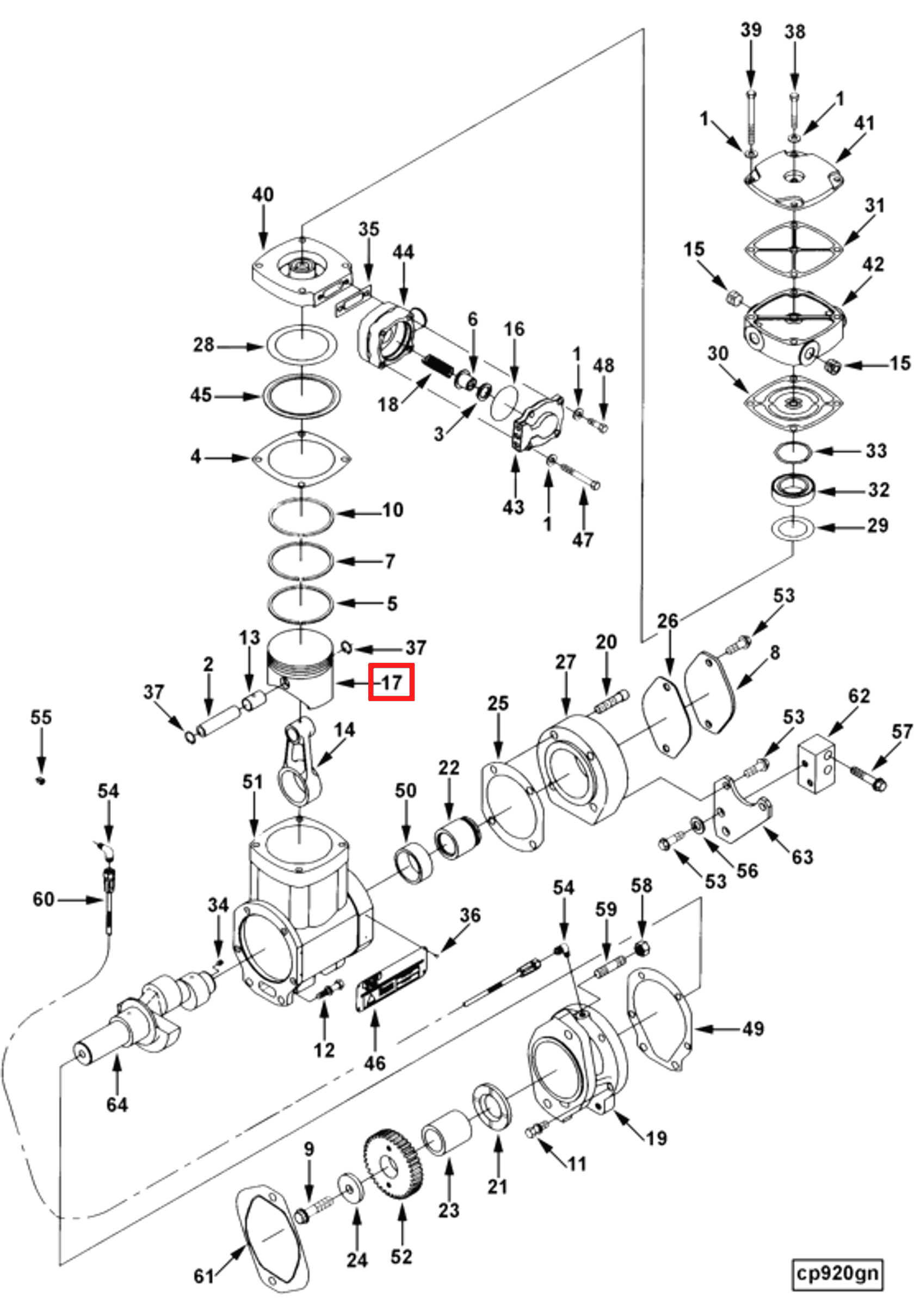 Piston | Cummins 3056530 | Compressor Piston
