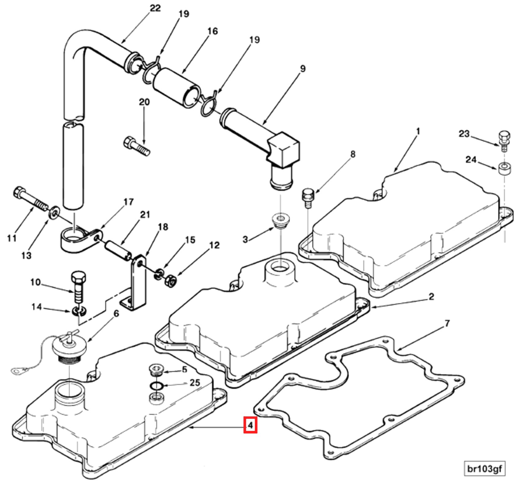 Rocker | Cummins 3058517 | Rocker Lever Cover