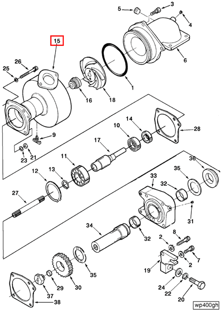 Water Pump | Cummins 3062127 | Water Pump Body
