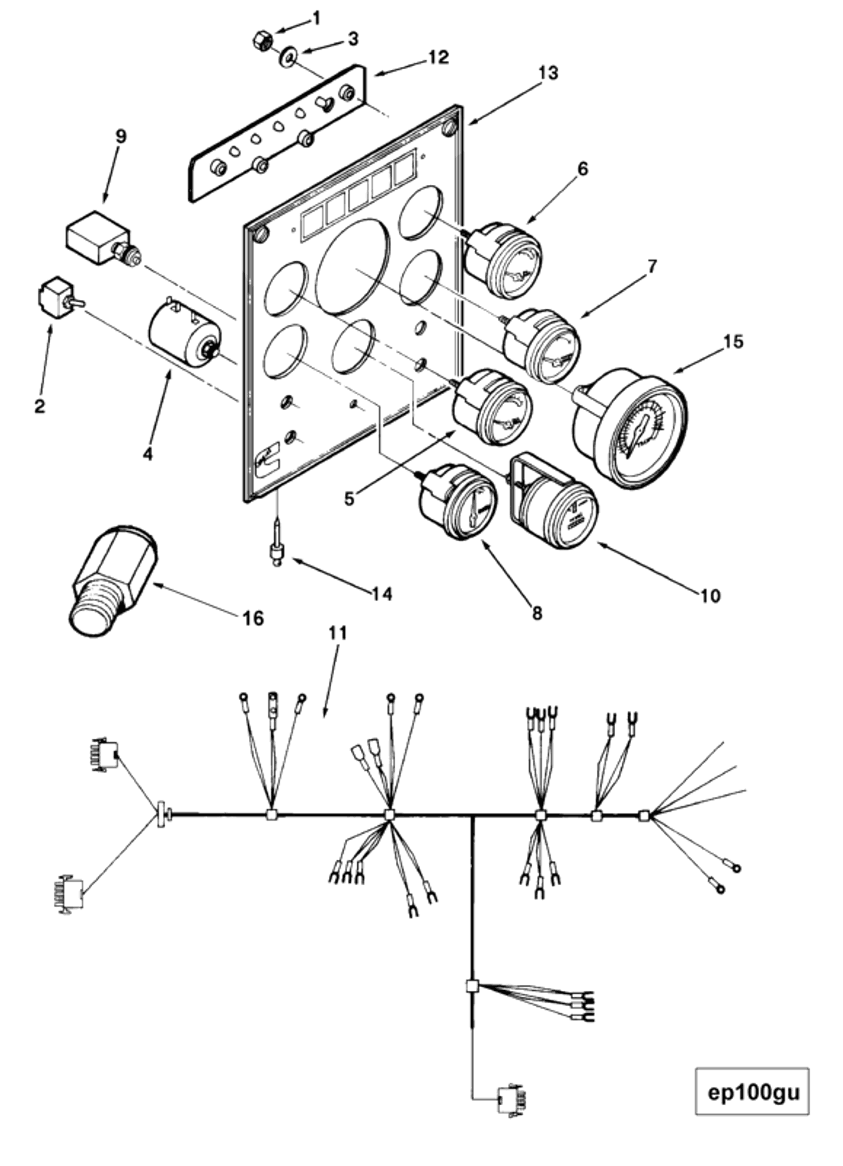 Engine | Cummins 3062655 | Engine Instrument Panel