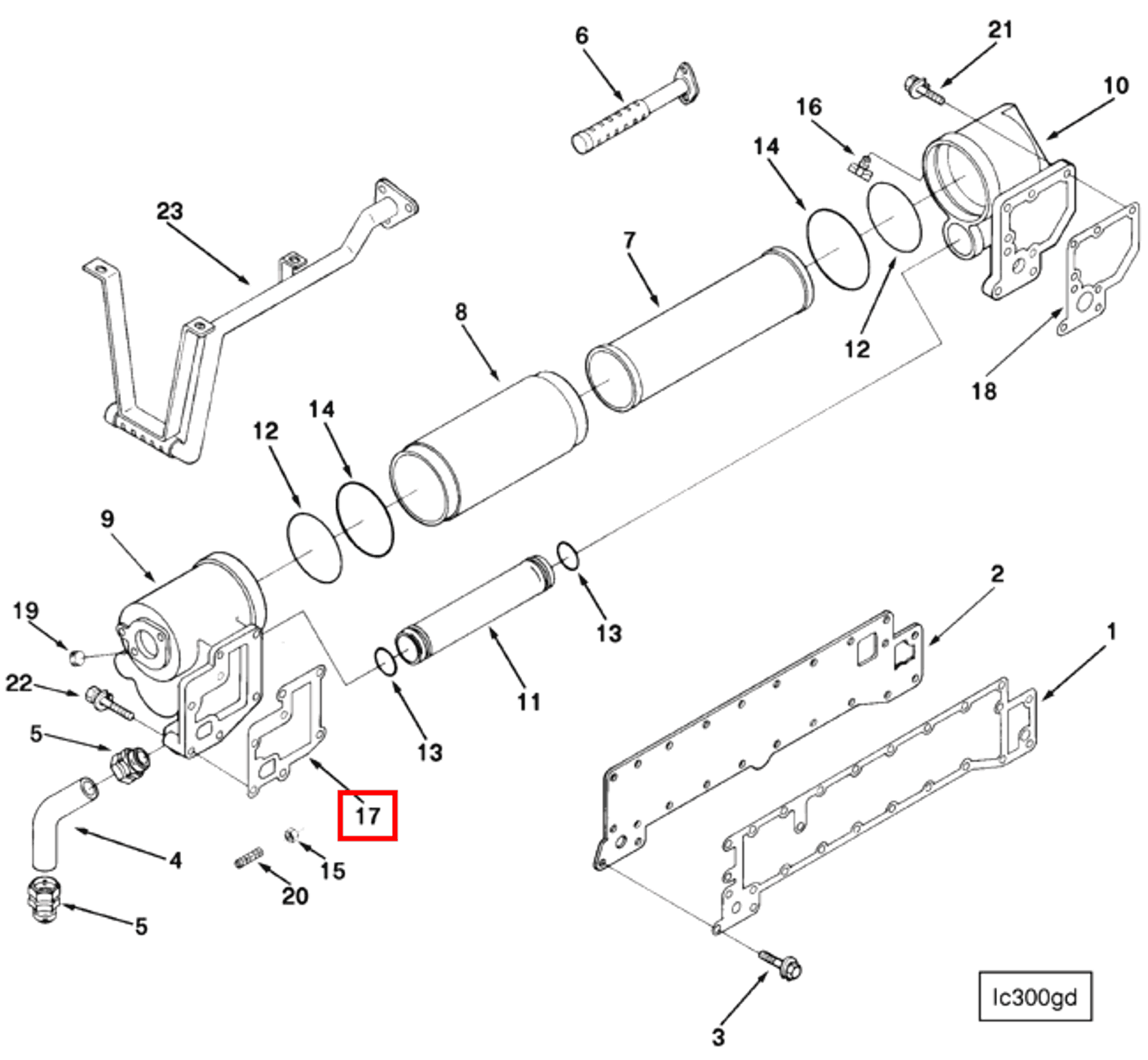 Gasket | Cummins 3063668 | Lubricating Oil Pump Gasket