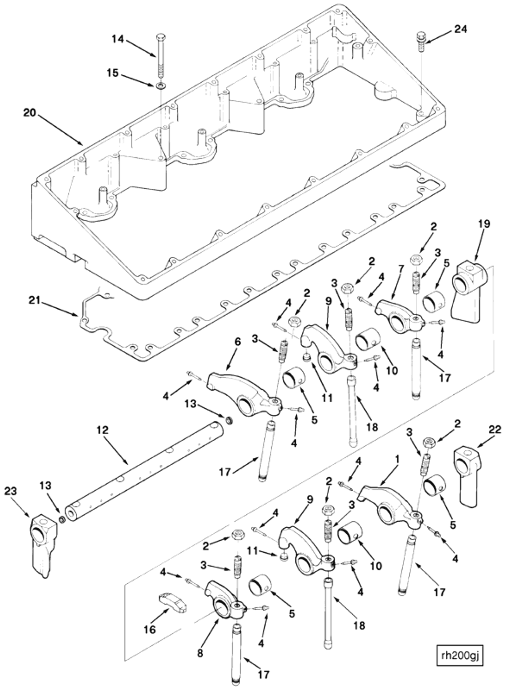 Rocker | Cummins 3068352 | Rocker (Top Level Assembly) Lever