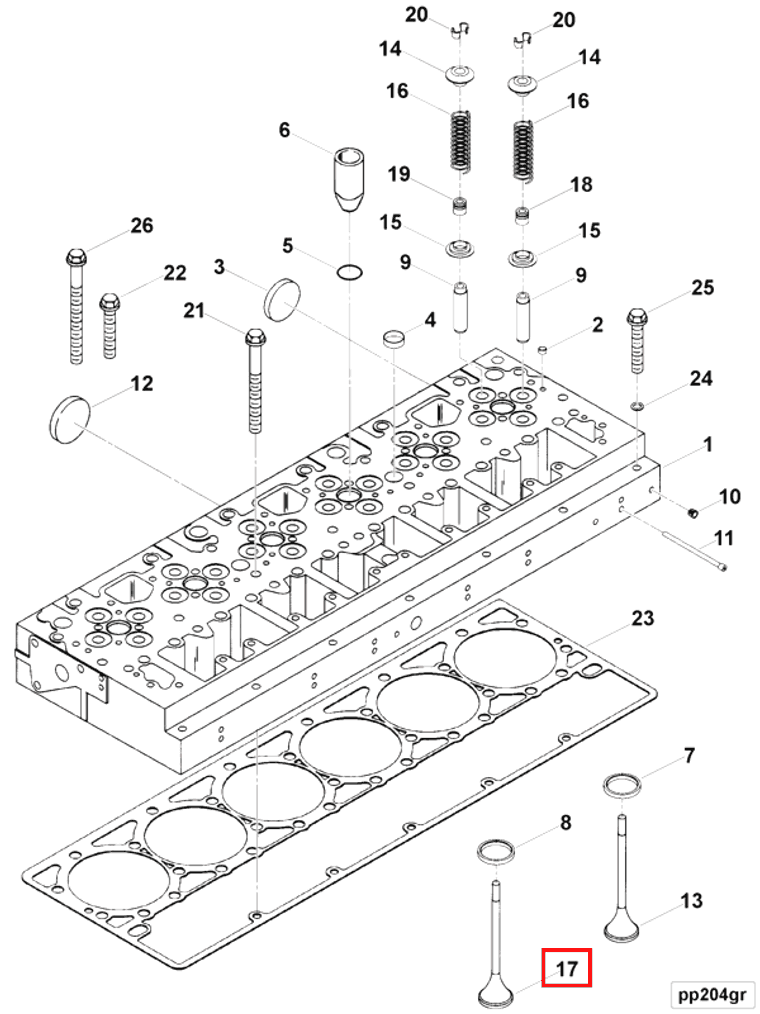 Valve | Cummins 3068828 | Intake Valve