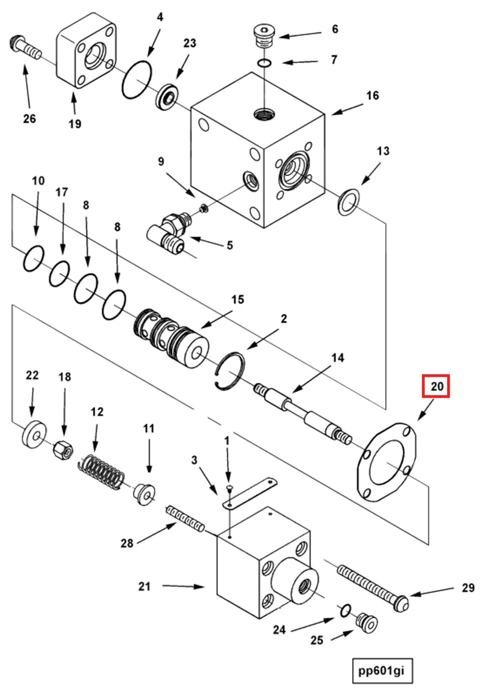 Gasket | Cummins 3070108 | Control Valve Body Gasket