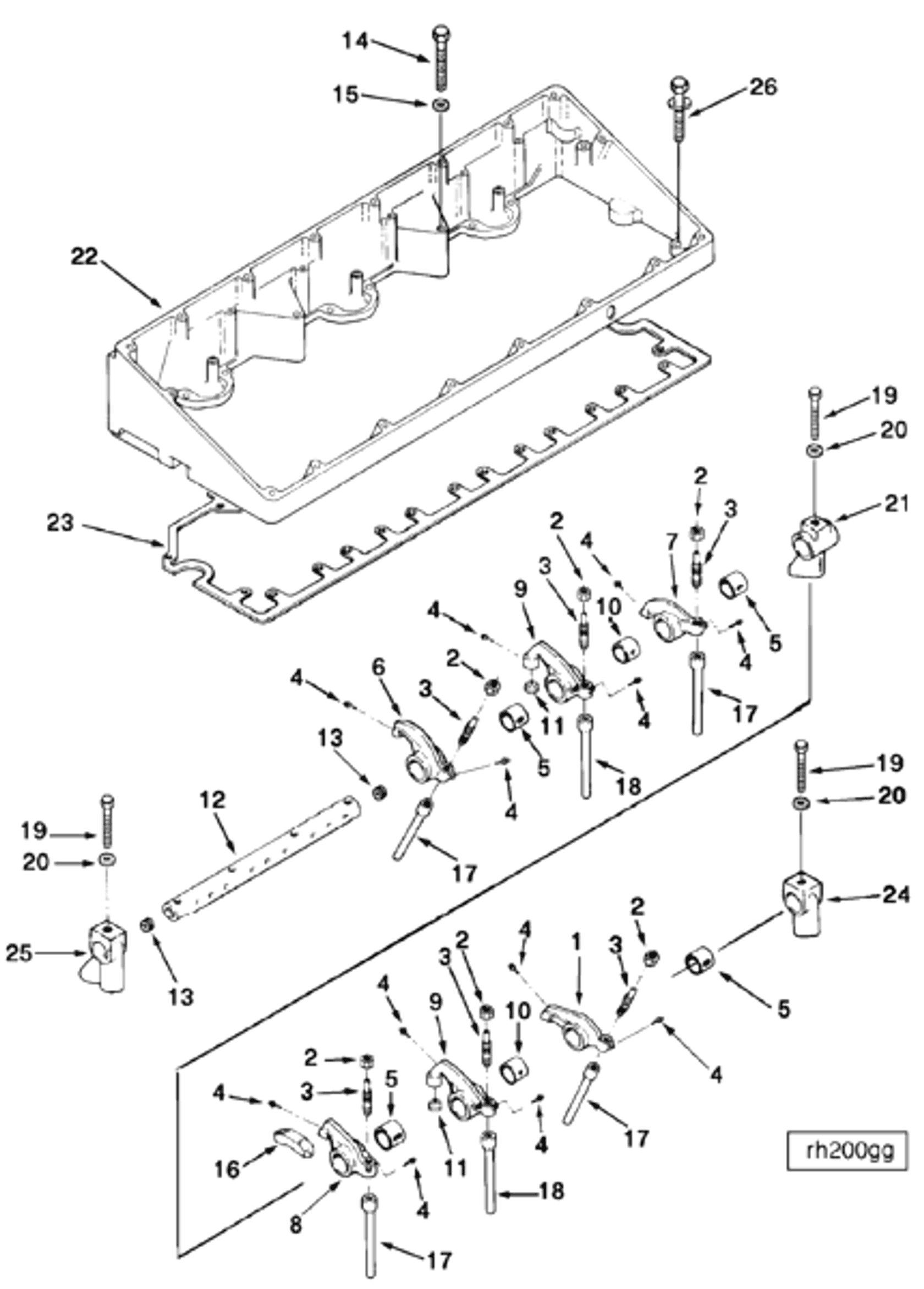 Rocker | Cummins 3070188 | Rocker (Top Level Assembly) Lever