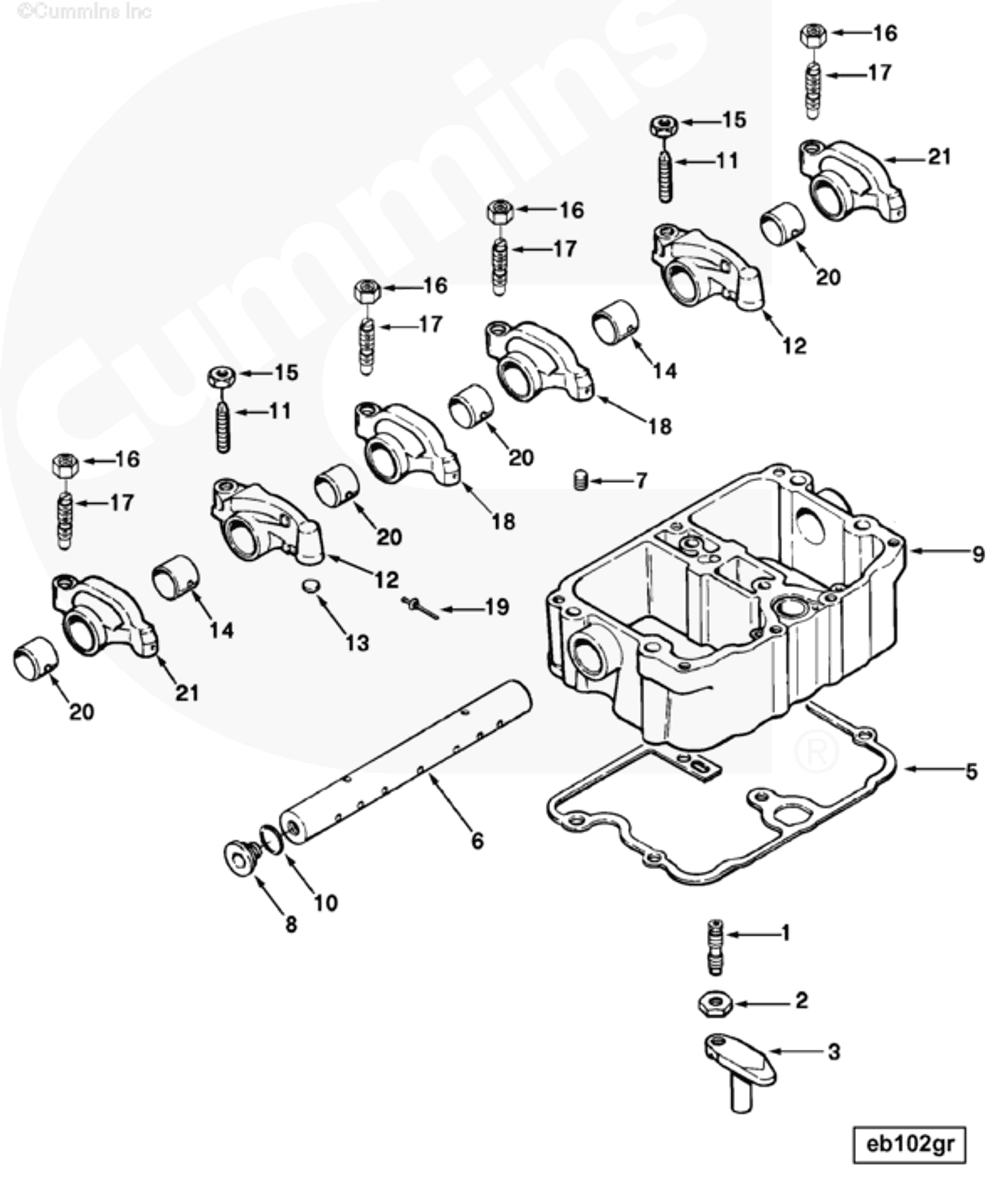 Rocker | Cummins 3071199 | Rocker Lever