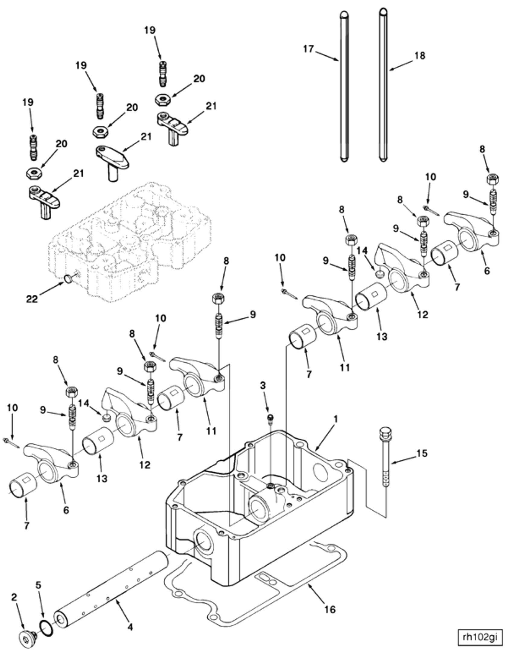 Rocker | Cummins 3071452 | Rocker Lever
