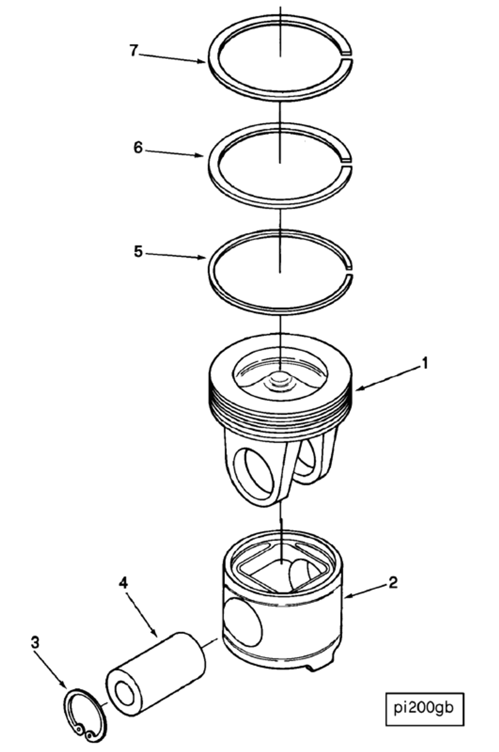 Piston | Cummins 3074032 | Piston Top