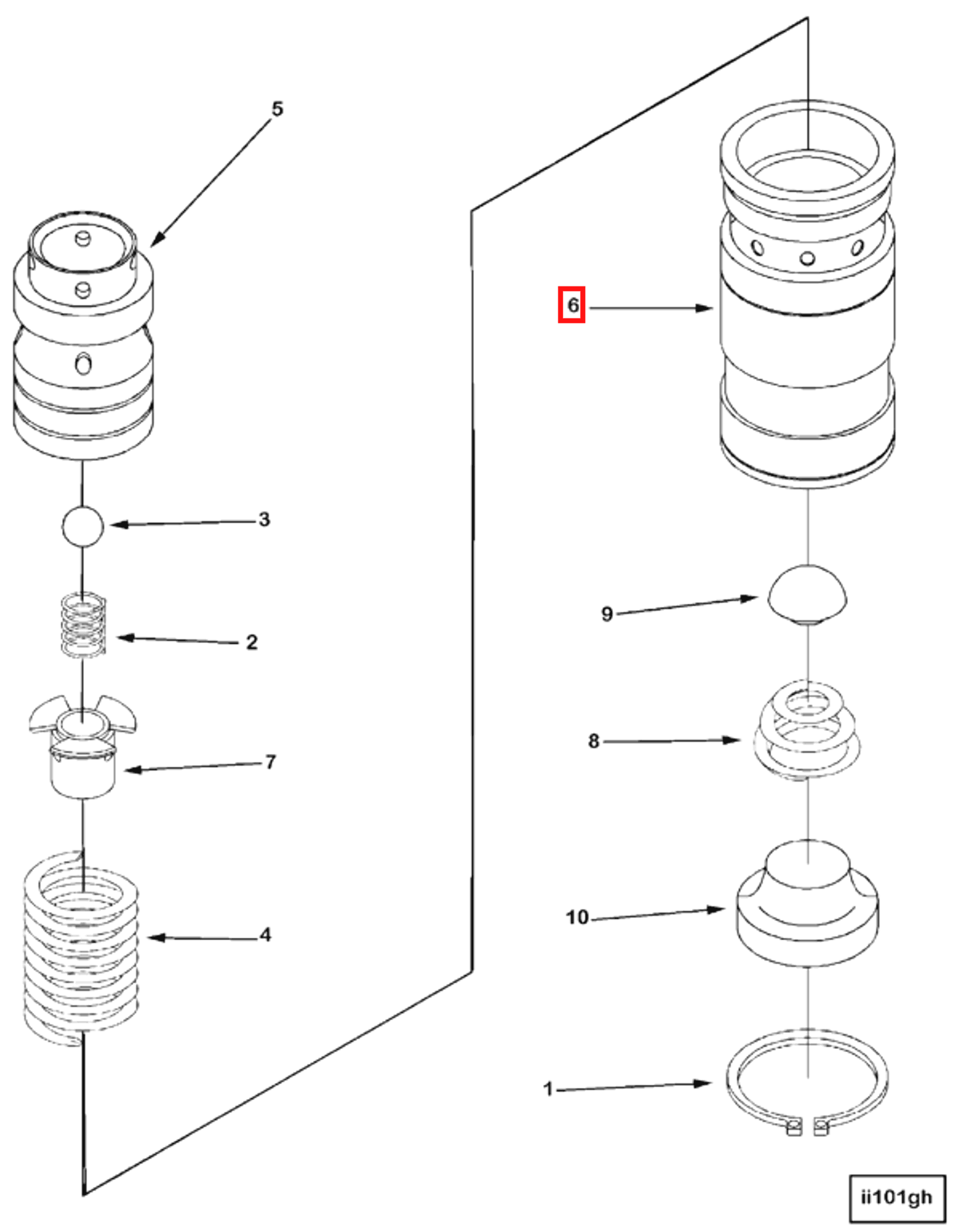 Tappet | Cummins 3075387 | Tappet Sleeve