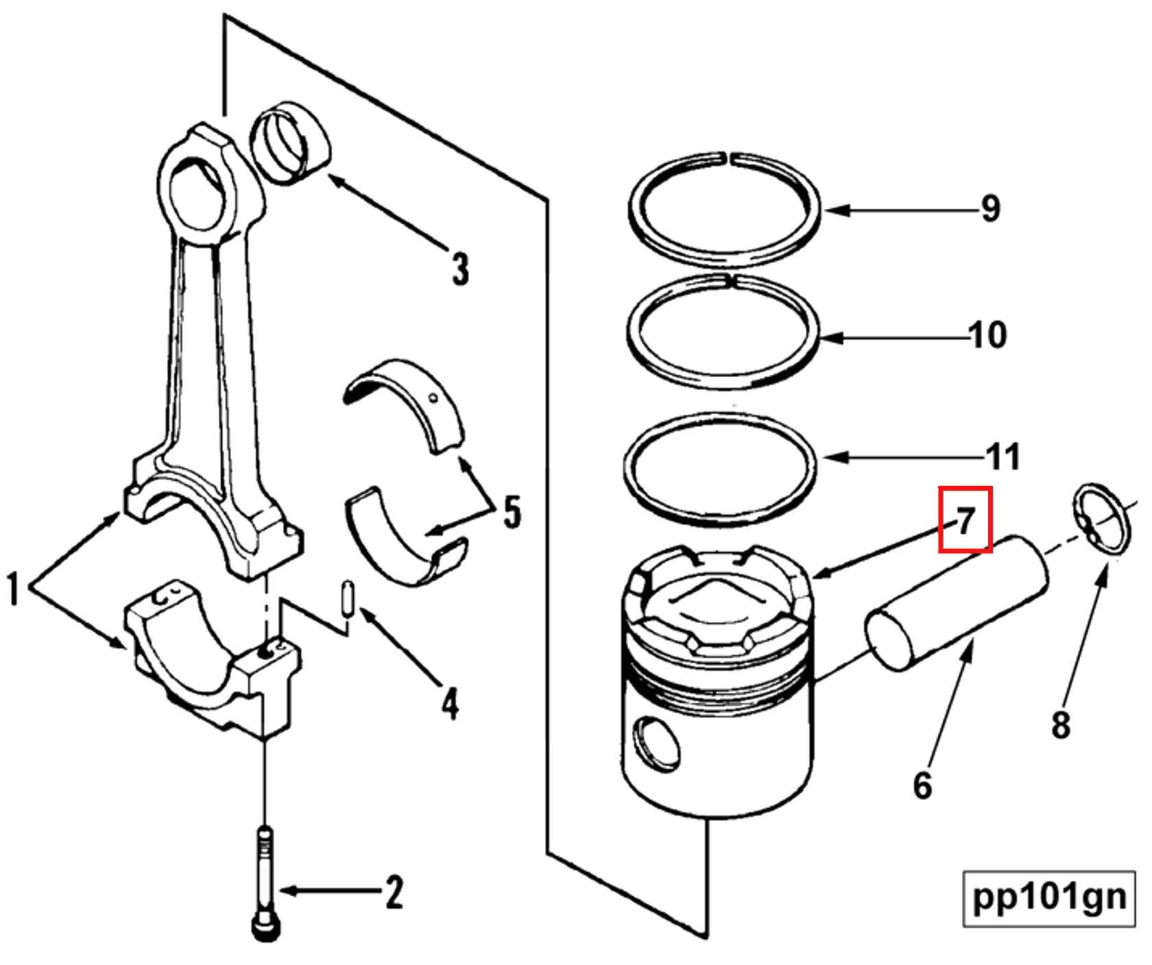 Engine | Cummins 3076814 | Engine Piston