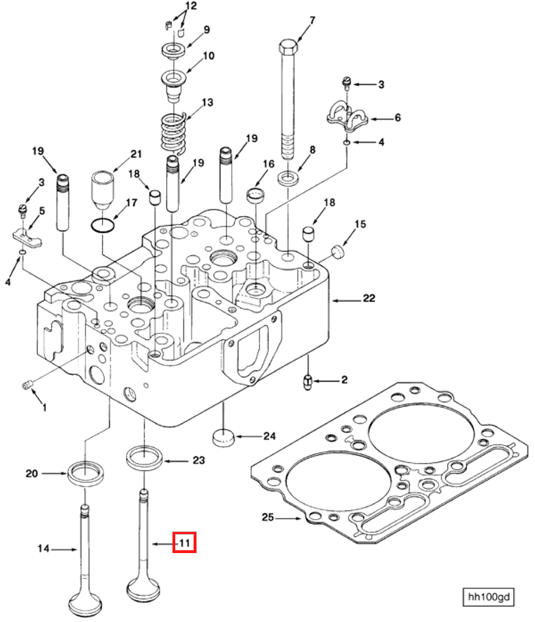 Valve | Cummins 3078395 | Intake Valve