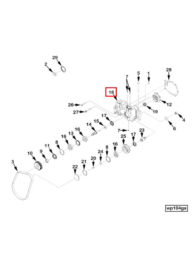Water Pump | Cummins 3084024 | Water Pump Body