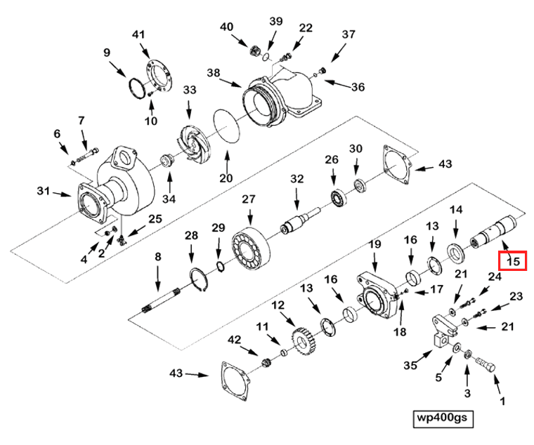 Water Pump | Cummins 3086123 | Water Pump Shaft