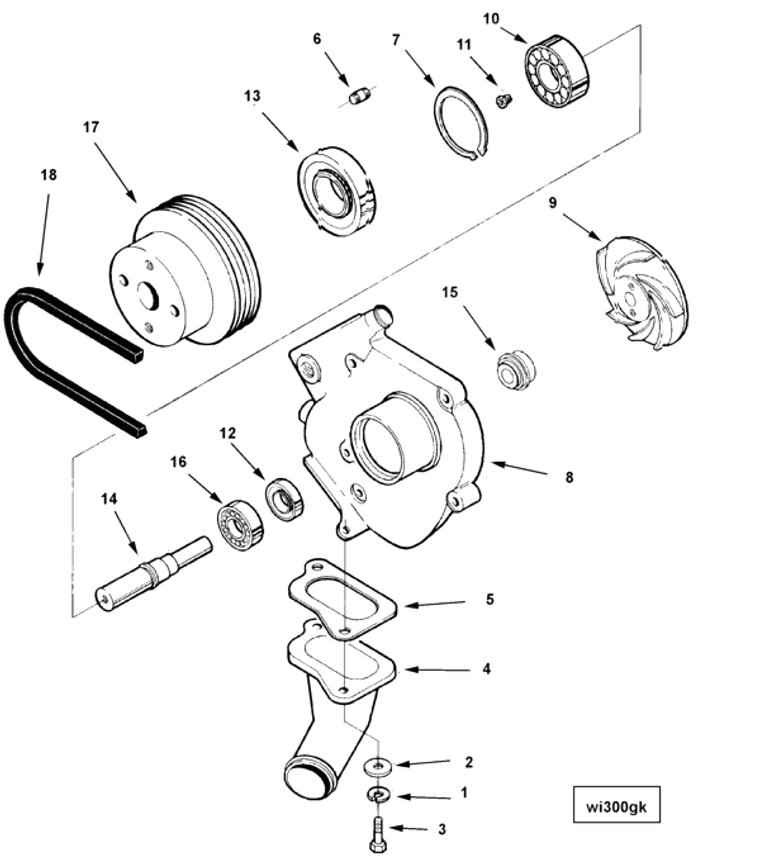 Water Pump | Cummins 3086457