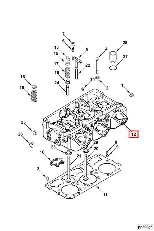 Cylinder Head | Cummins 3088264