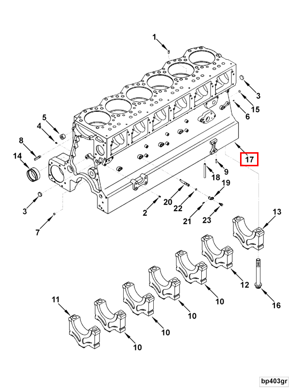 Cylinder Blok | Cummins 3088301