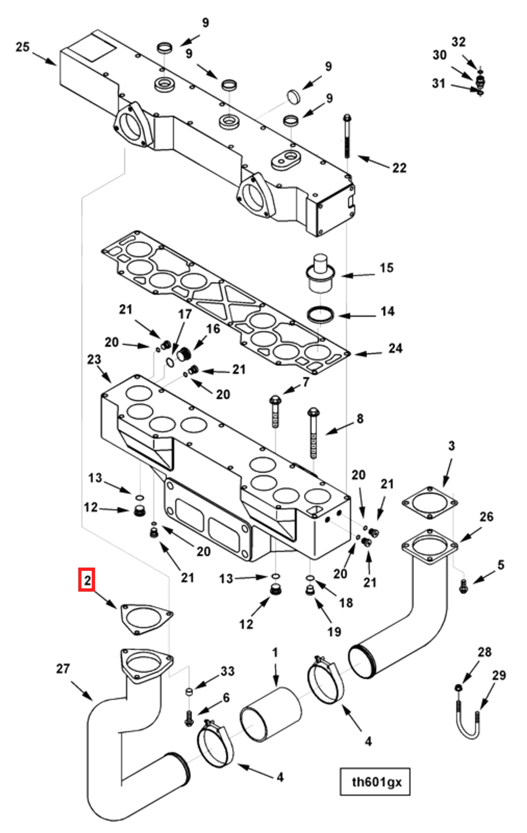 Gasket | Cummins 3089318 | Flange Gasket