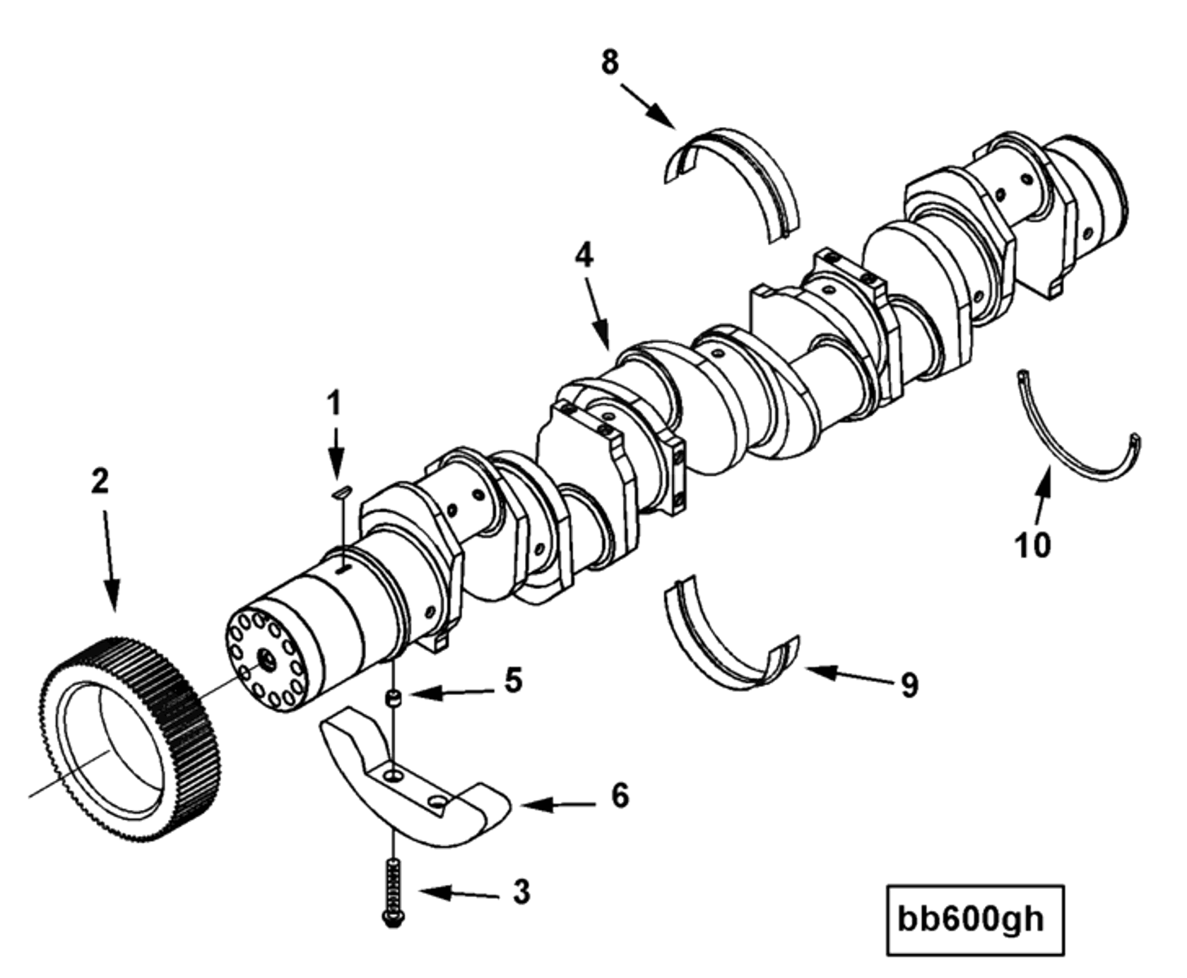 Engine | Cummins 3089796 | Engine W/GEAR Crankshaft