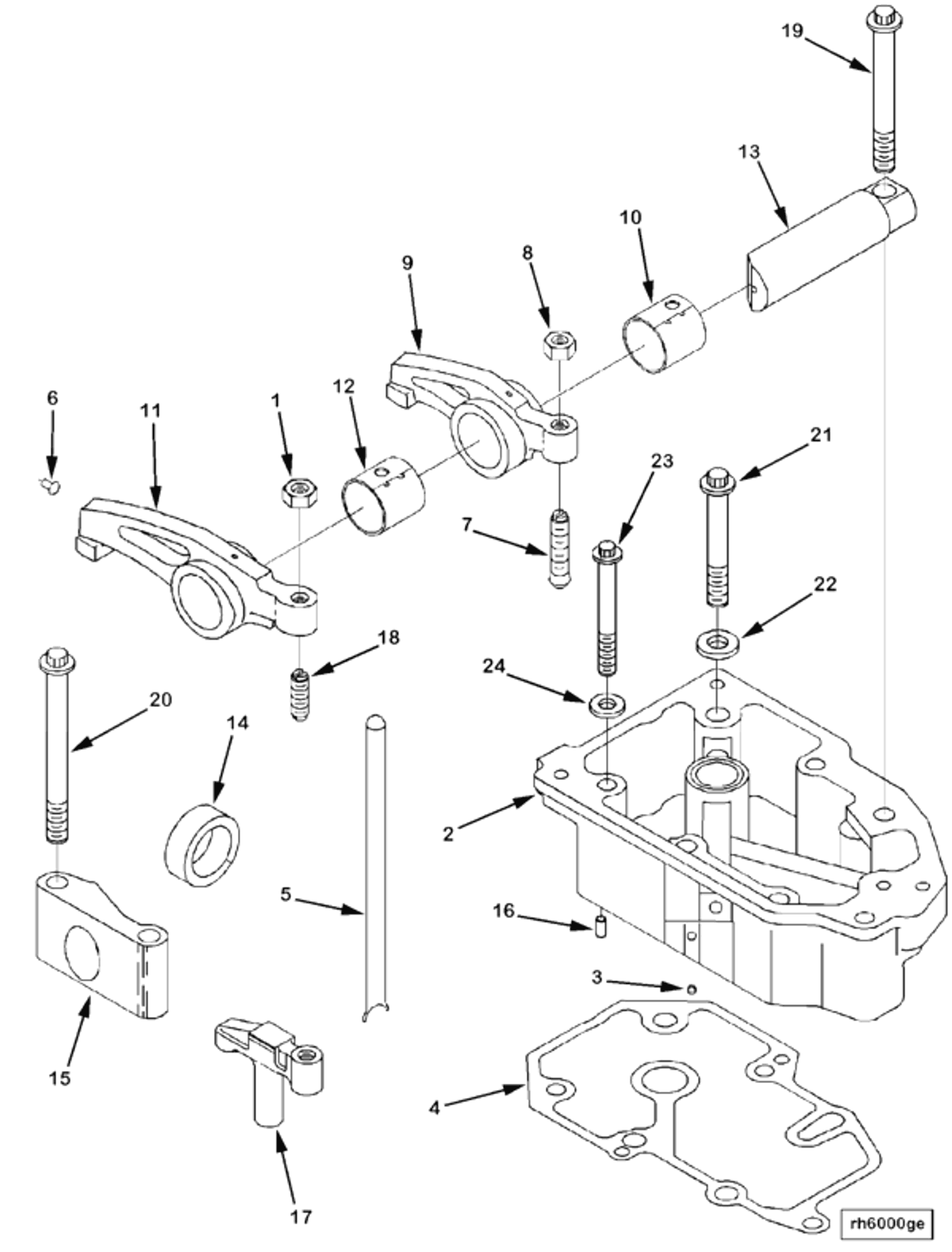 Rocker | Cummins 3092475 | Rocker Lever Housing