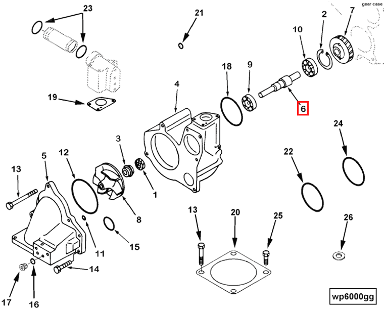 Water Pump | Cummins 3093411 | Water Pump Shaft