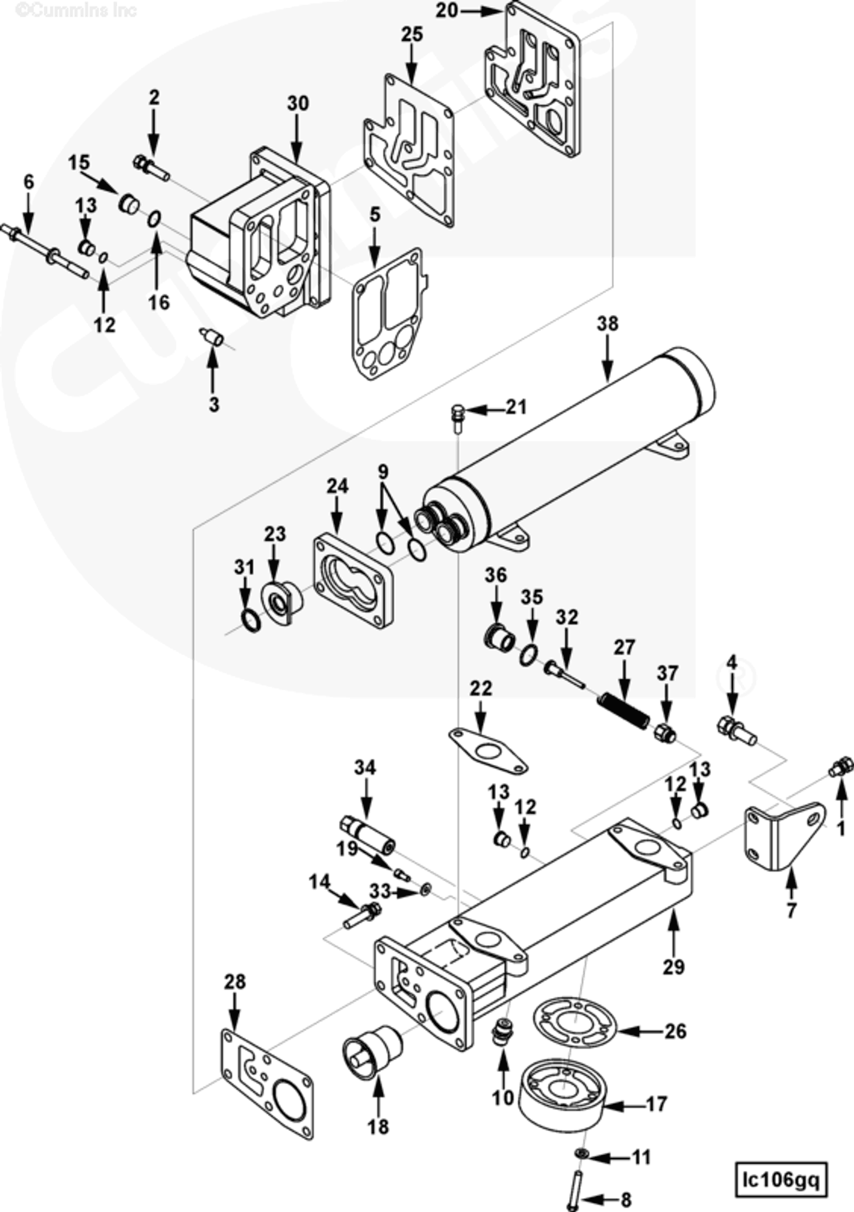 Engine | Cummins 3095778 | Engine Oil Cooler