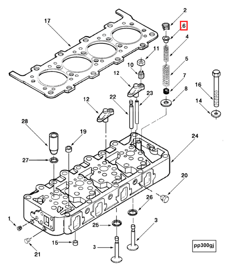 Valve | Cummins 3099186 | Valve Spring Guide
