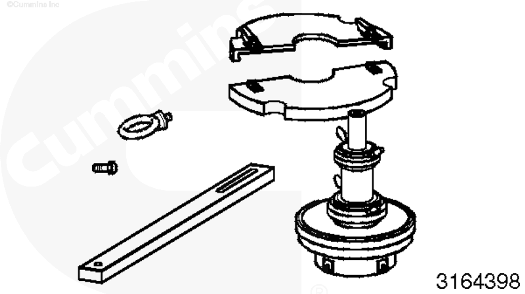 Piston | Cummins 3164398 | Piston Assembly Remover