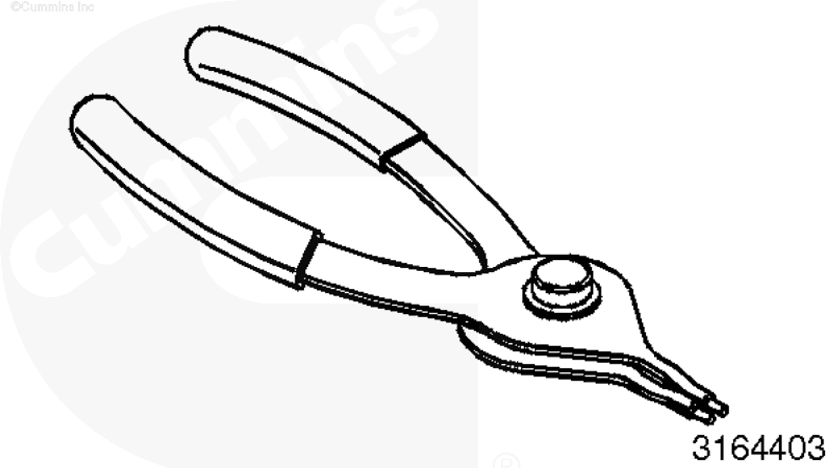 Retainer | Cummins 3164403 | Retaining Ring Pliers