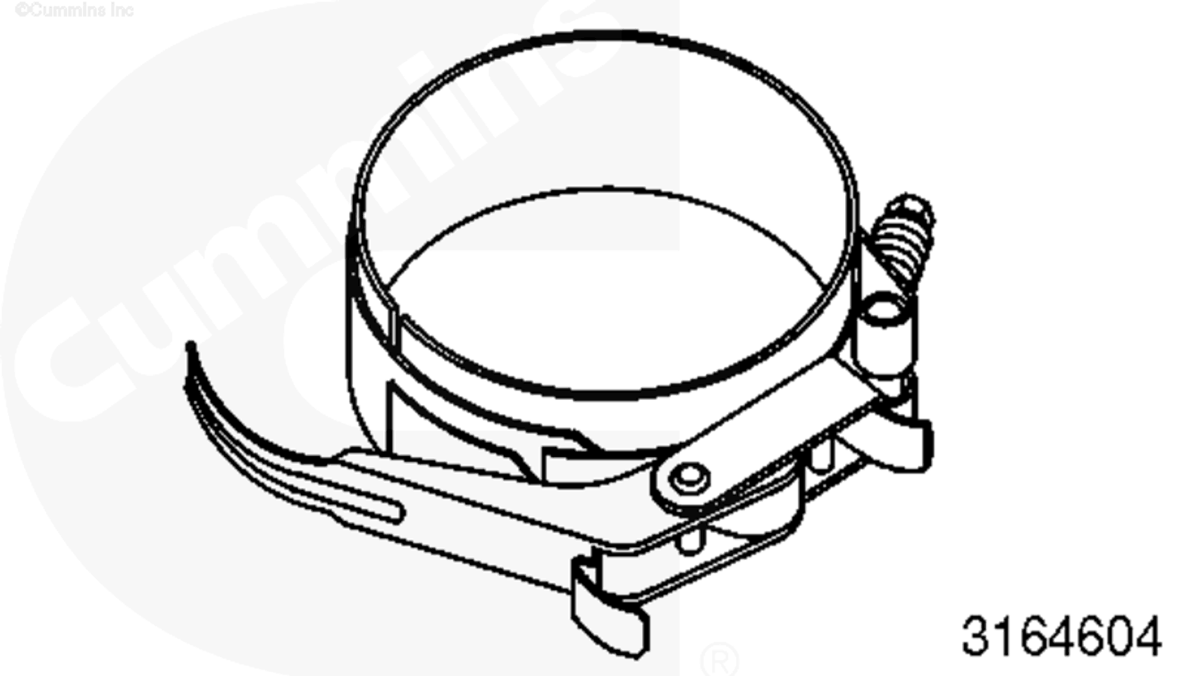 Piston | Cummins 3164604 | Piston Ring Compressor