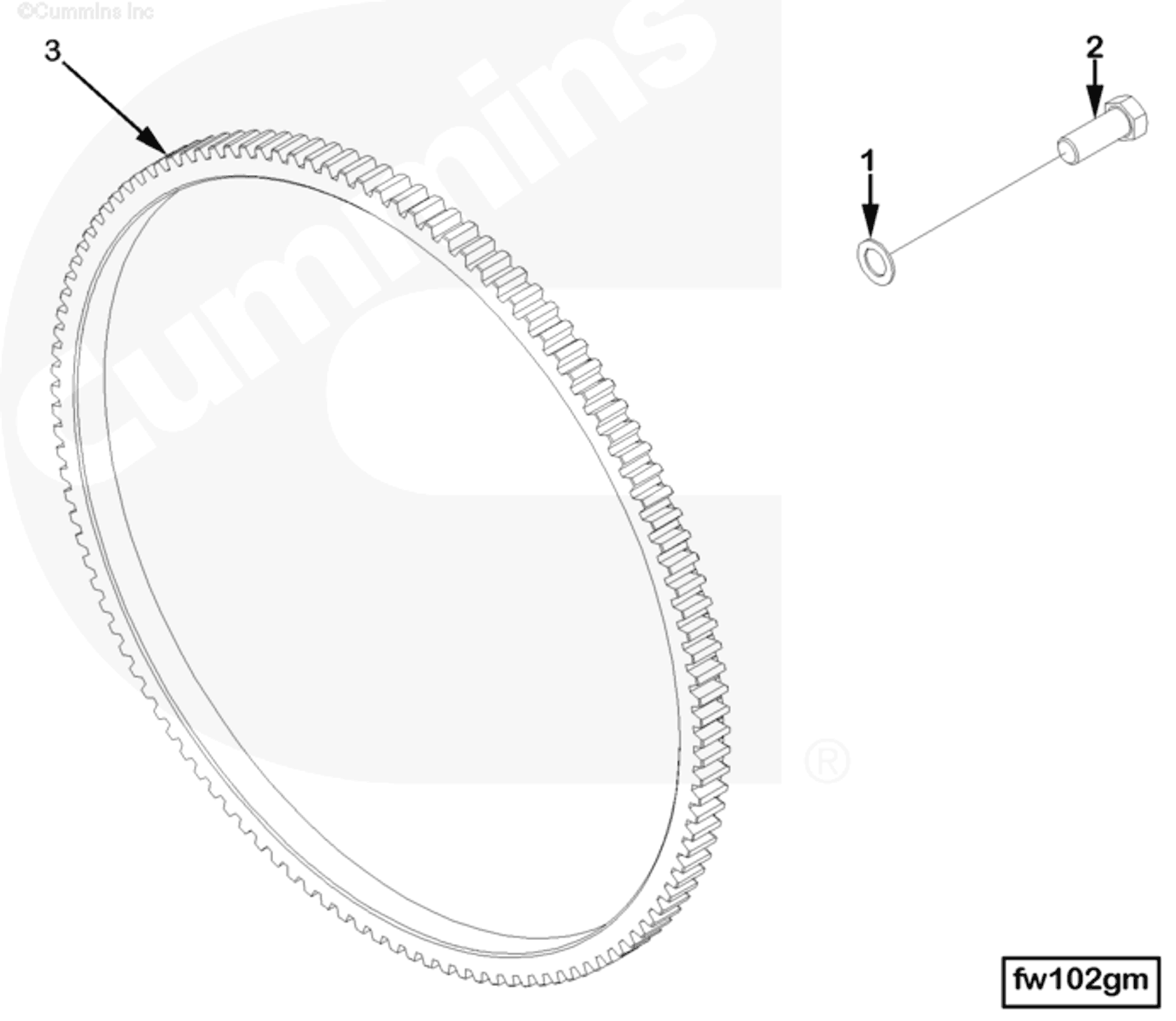 Flywheel | Cummins 3165270