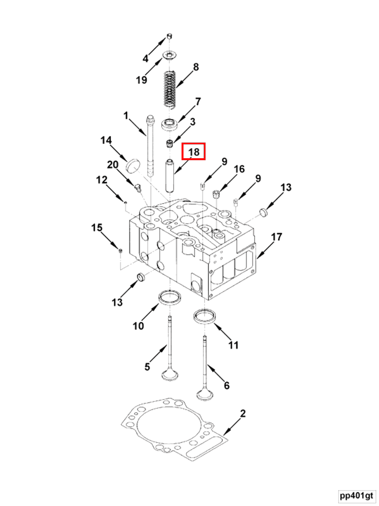 Valve | Cummins 3170135 | Valve Stem Guide