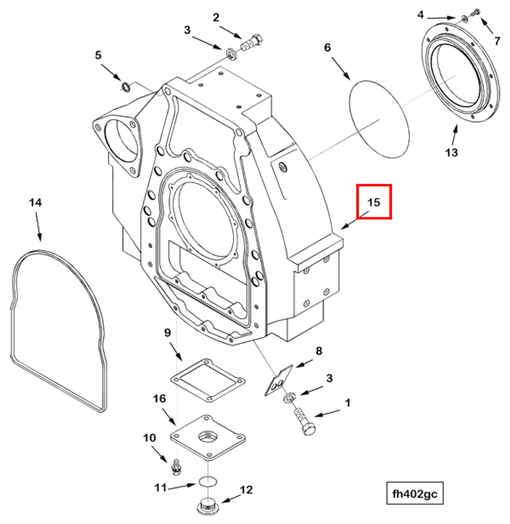 Flywheel | Cummins 3170173 | Flywheel Housing