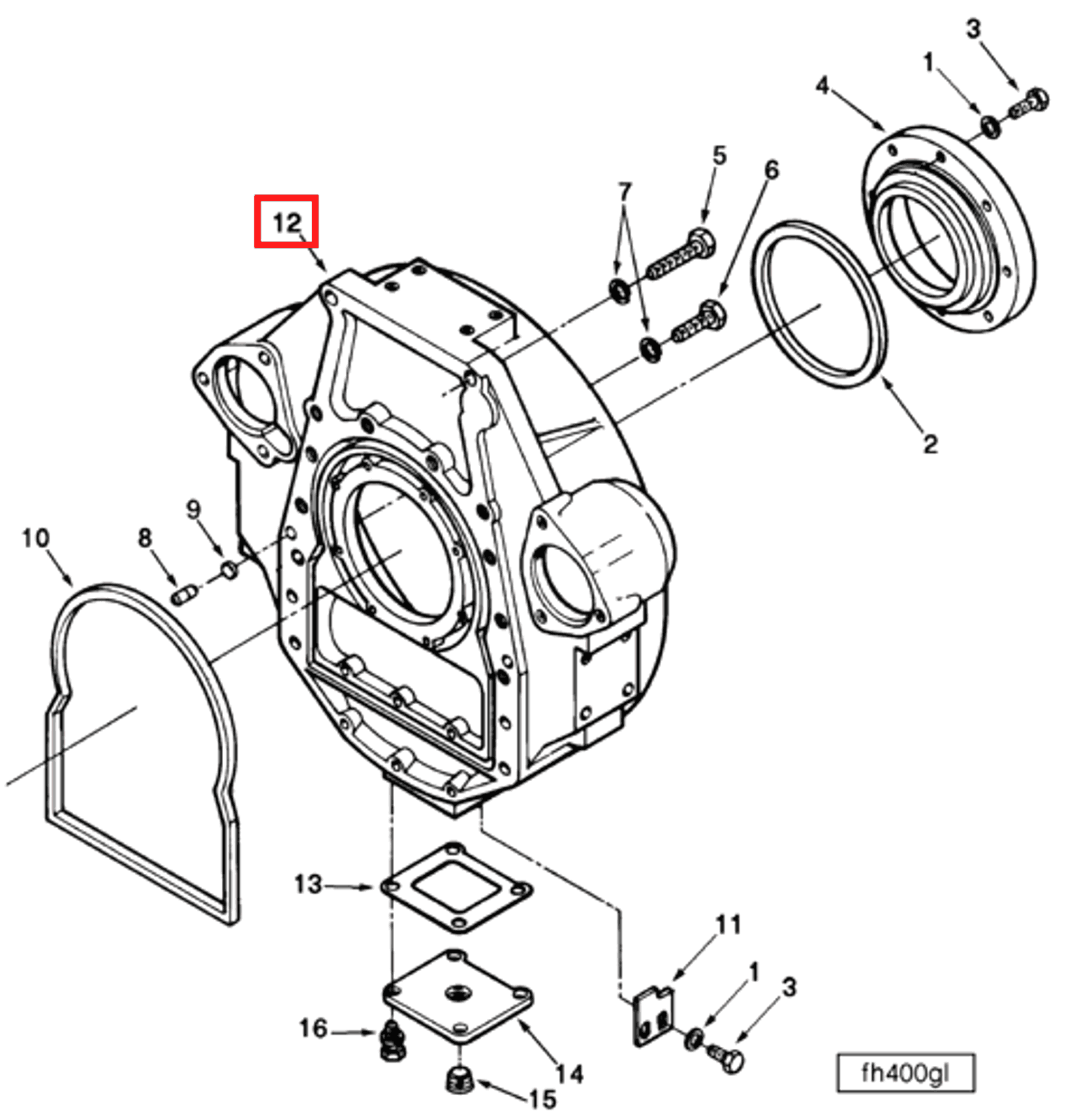 Flywheel | Cummins 3200342 | Flywheel Housing