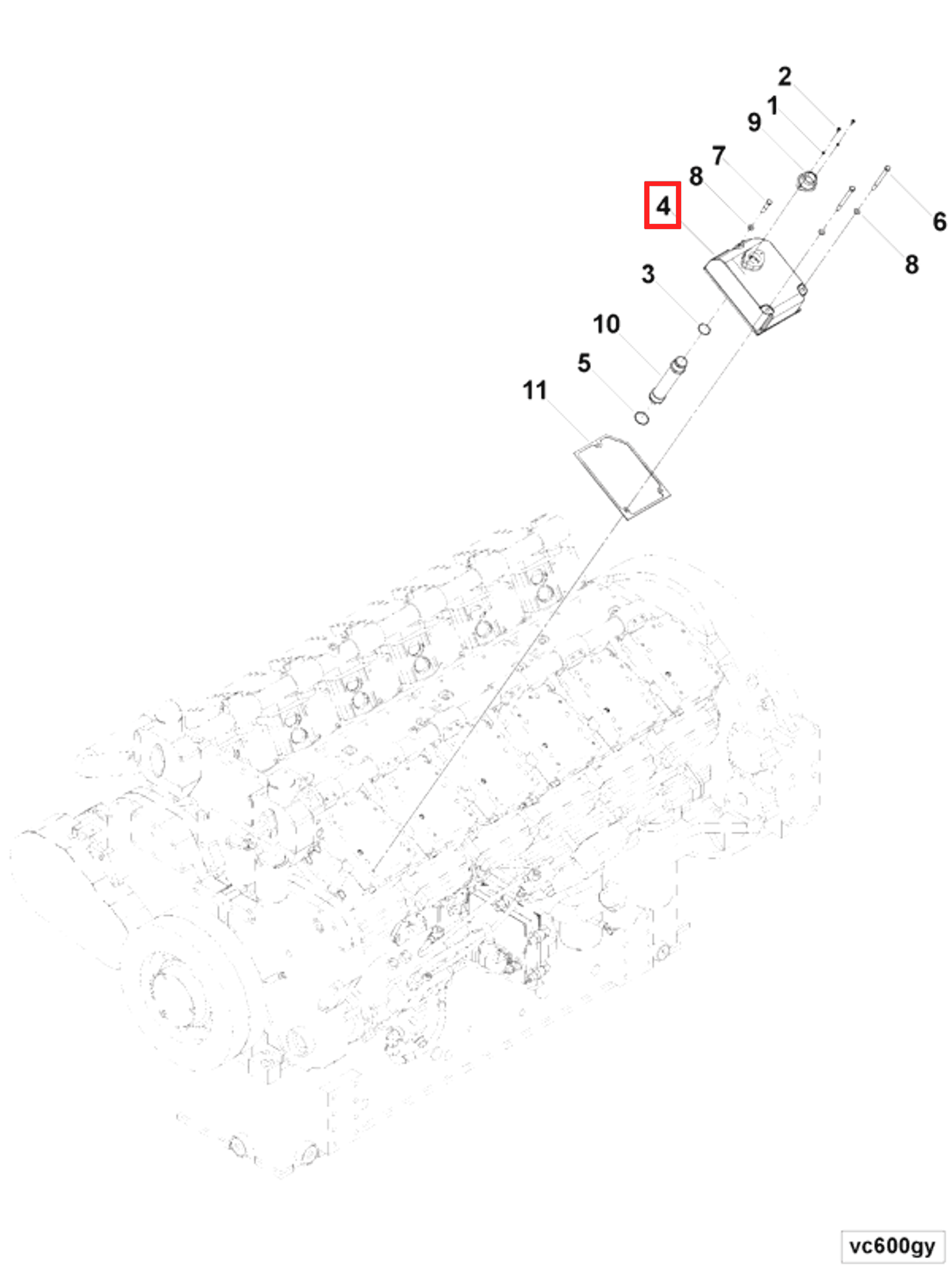 Rocker | Cummins 3233652 | Rocker Lever Cover