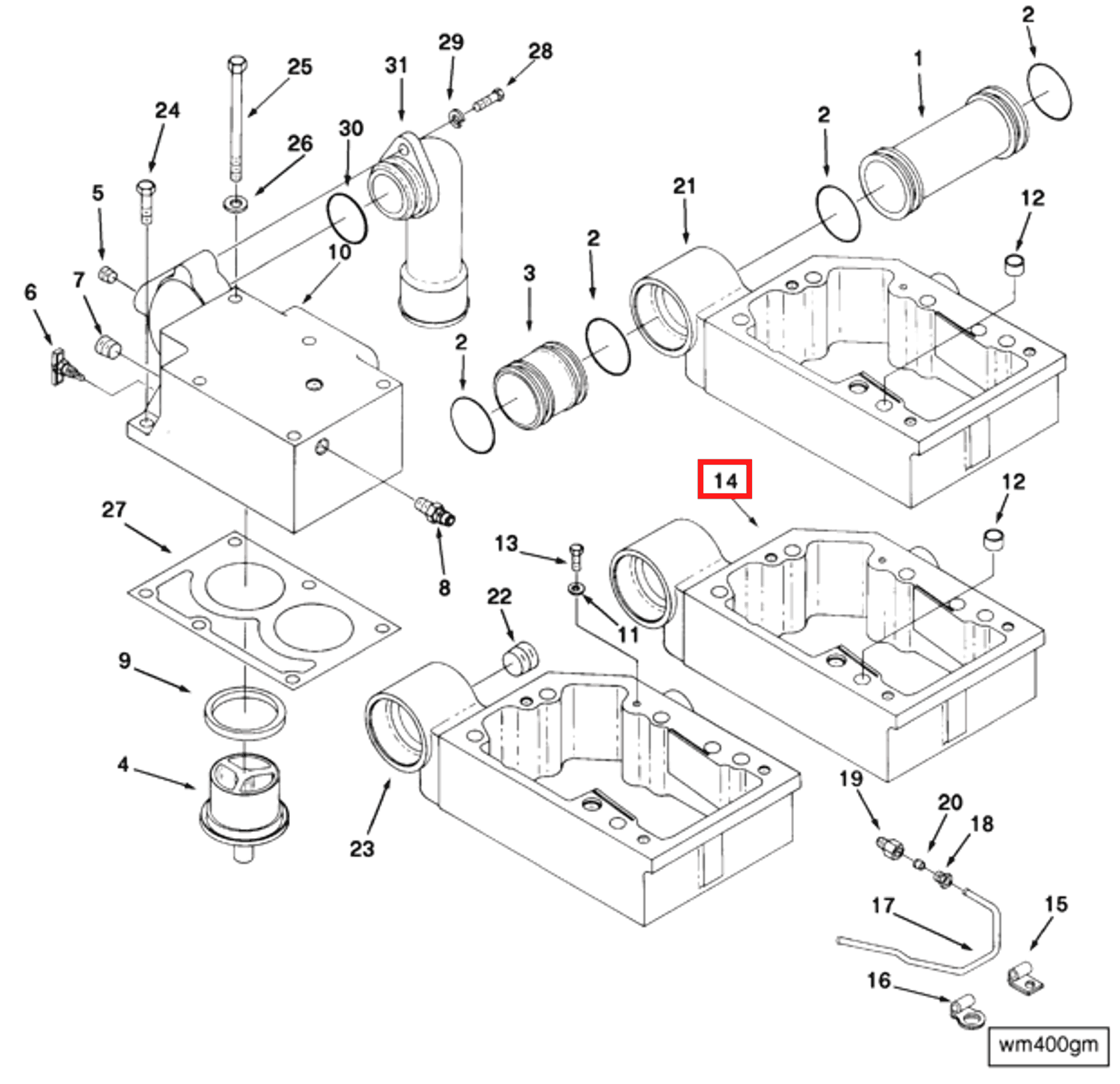 Rocker | Cummins 3235265 | Rocker Lever Housing