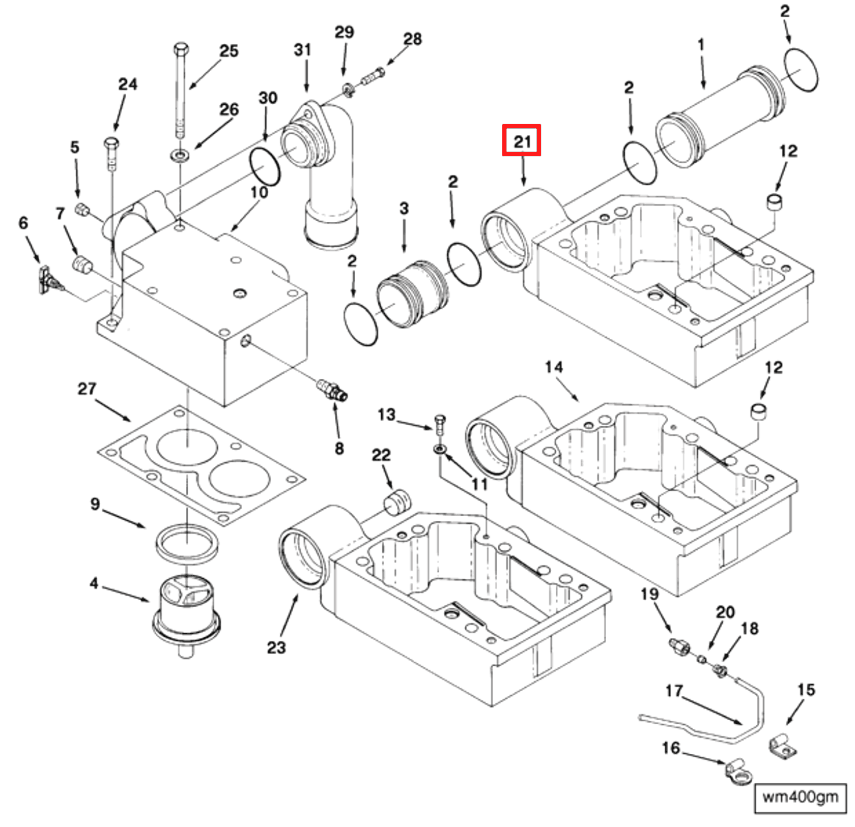 Rocker | Cummins 3235466 | Rocker Lever Housing
