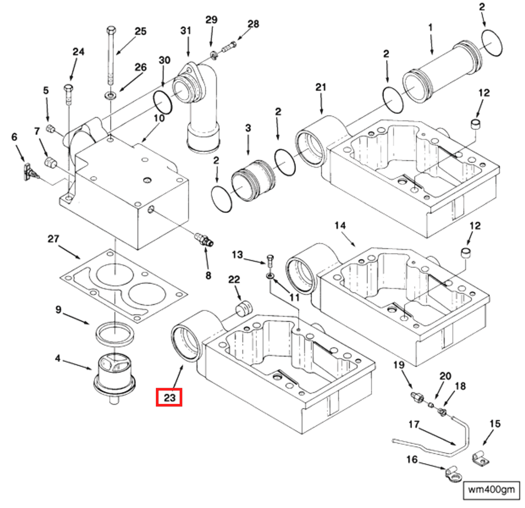 Rocker | Cummins 3236785 | Rocker Lever Housing
