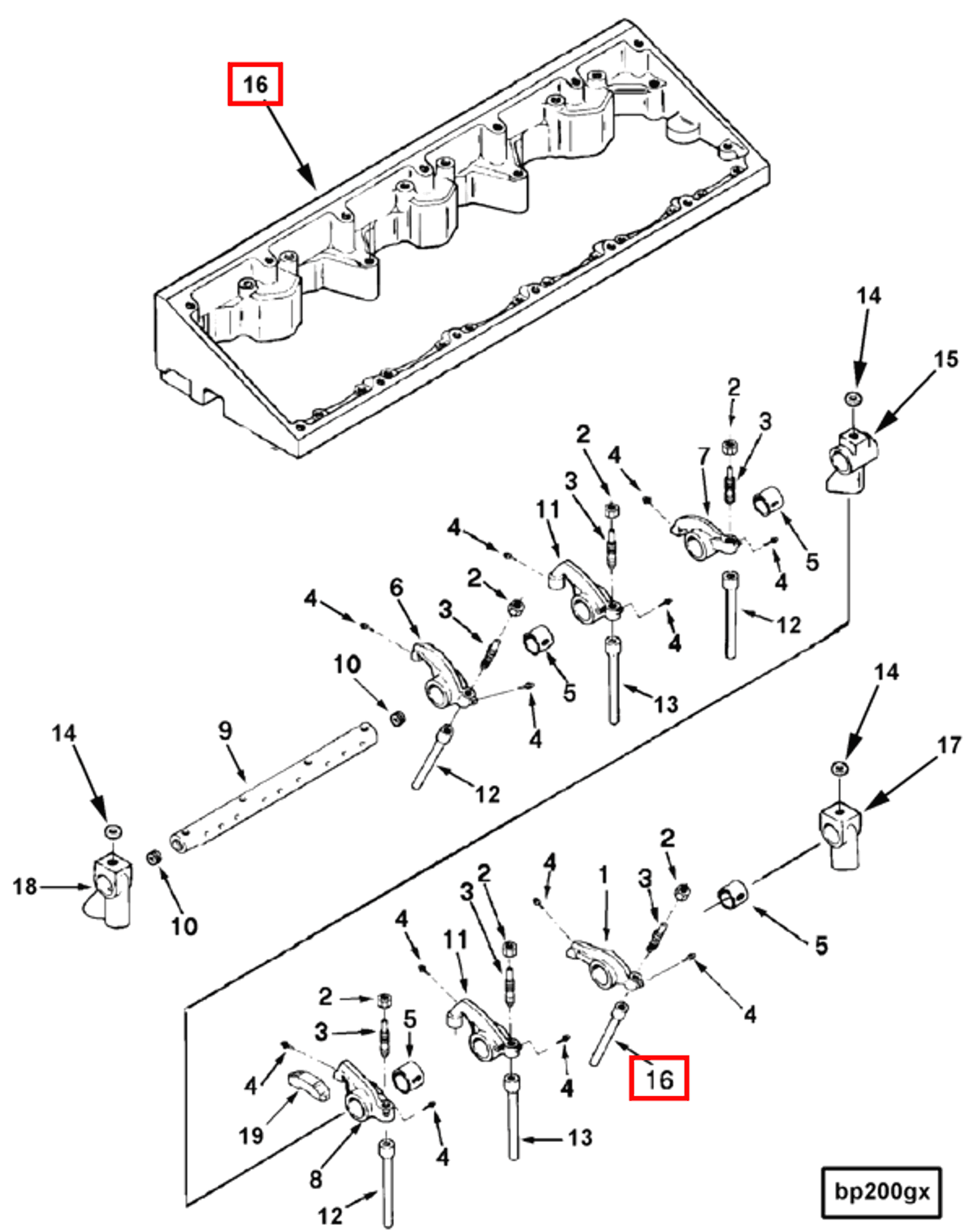 Rocker | Cummins 3252210 | Rocker Lever Housing