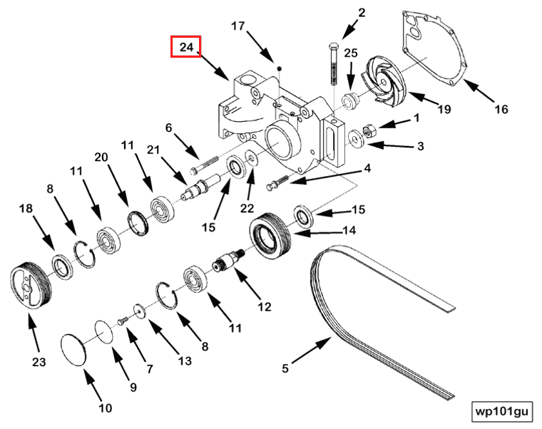 Water Pump | Cummins 3254791 | Water Pump Body