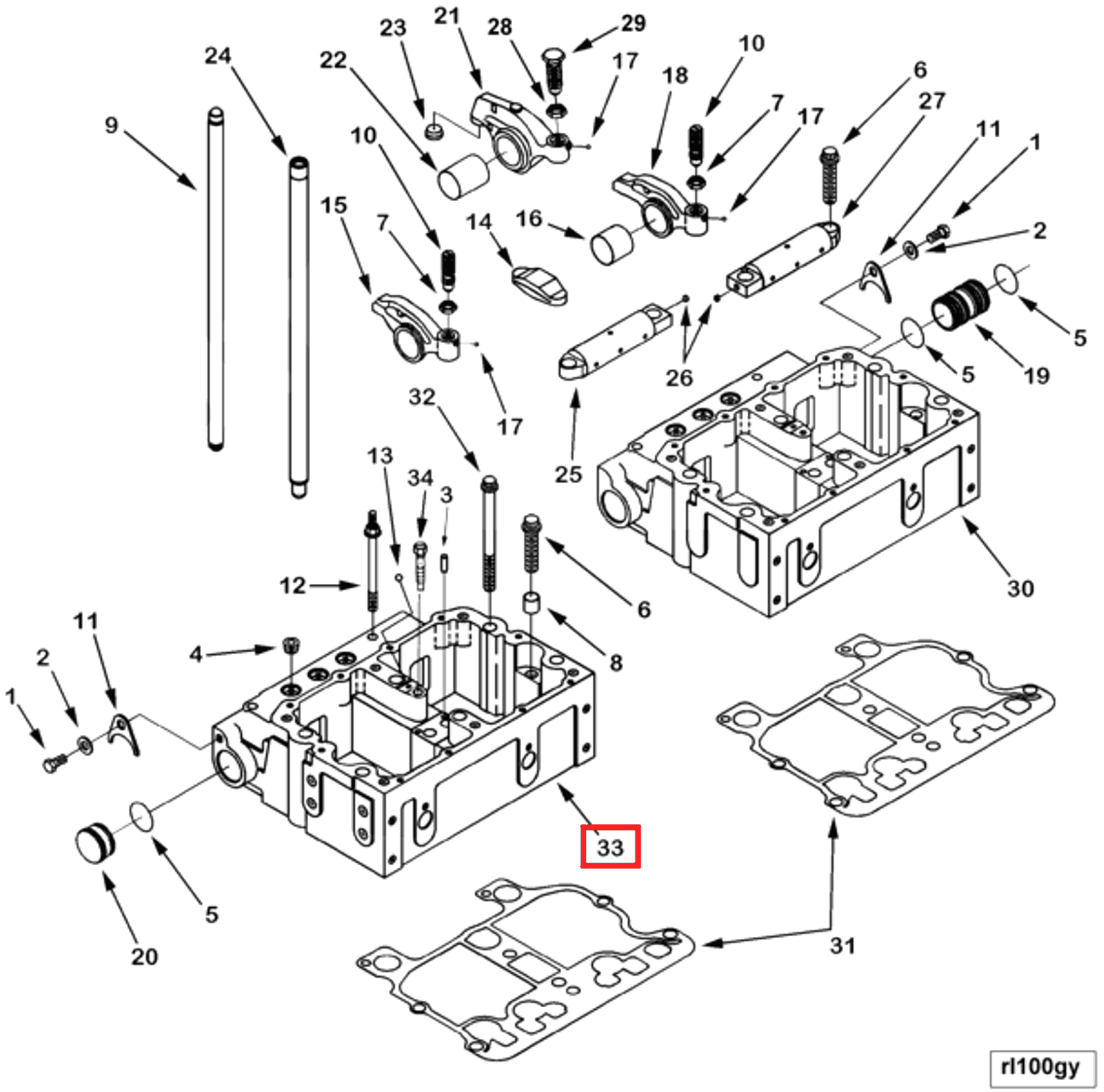 Rocker | Cummins 3255730 | Rocker Lever Housing