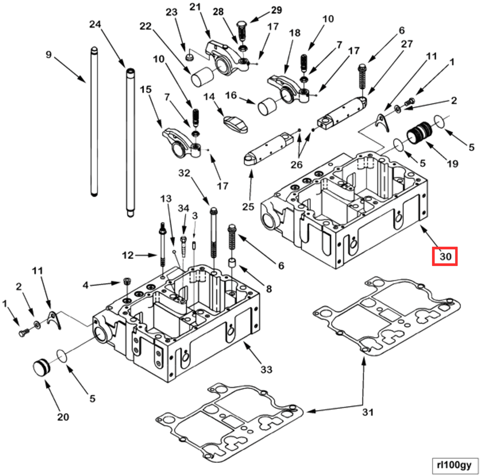 Rocker | Cummins 3255731 | Rocker Lever Housing