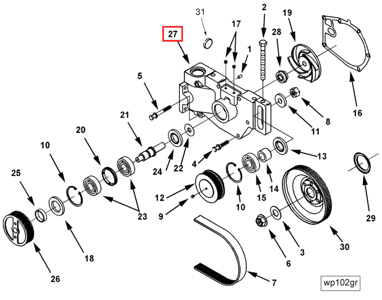 Water Pump | Cummins 3255928 | Water Pump Body