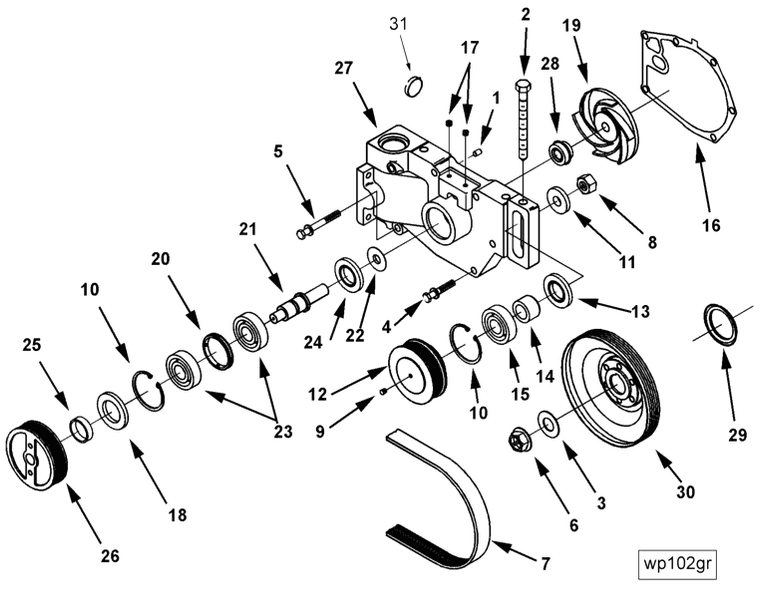 Water Pump | Cummins 3255929