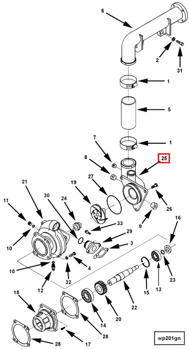 Water Pump | Cummins 3255963 | Water Pump Cover