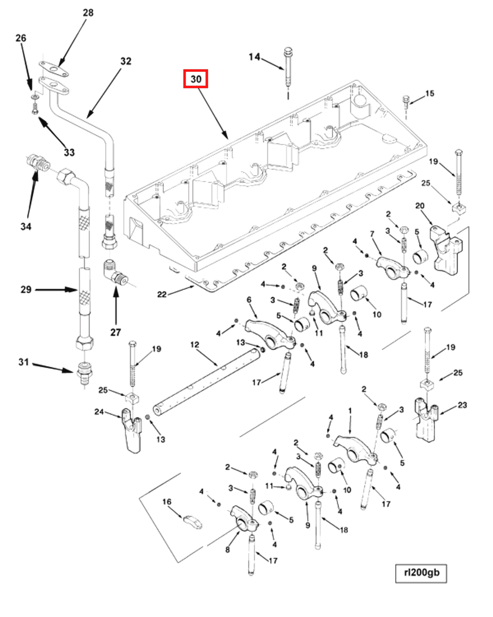 Rocker | Cummins 3256607 | Rocker Lever Housing