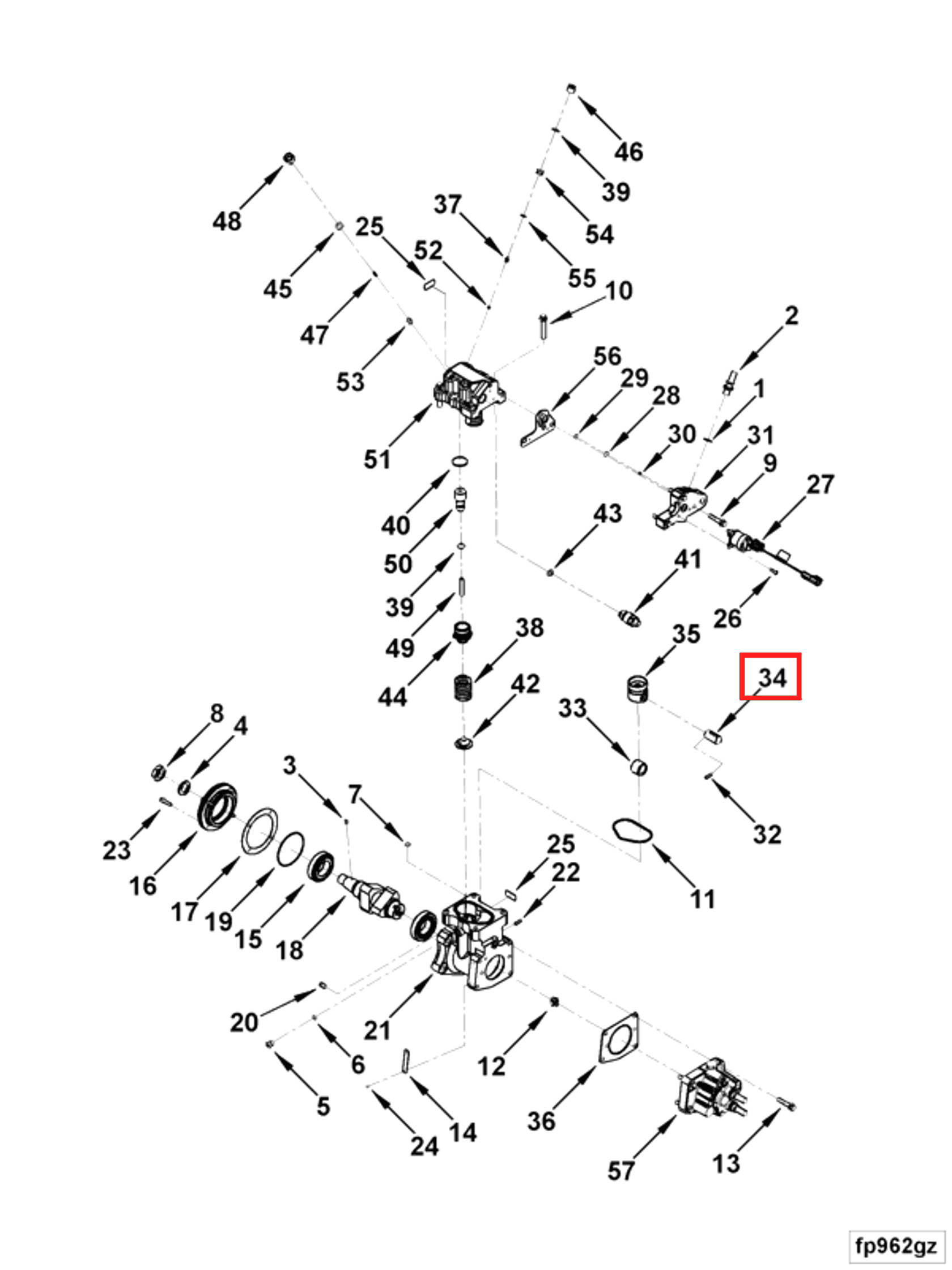 Tappet | Cummins 3330672 | Tappet Roller Pin