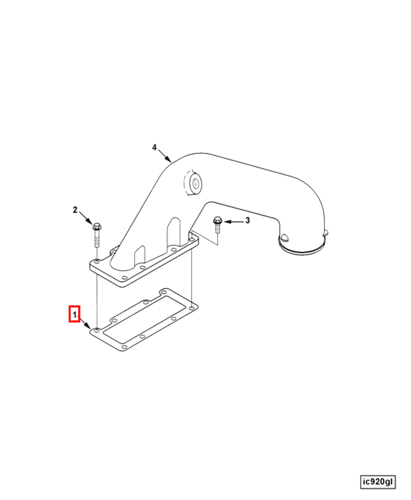 Gasket | Cummins 3354398 | Intake Manifold Cover Gasket
