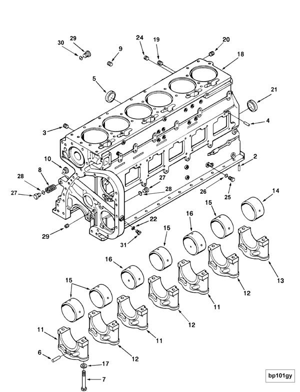 Cylinder Blok | Cummins 3354639