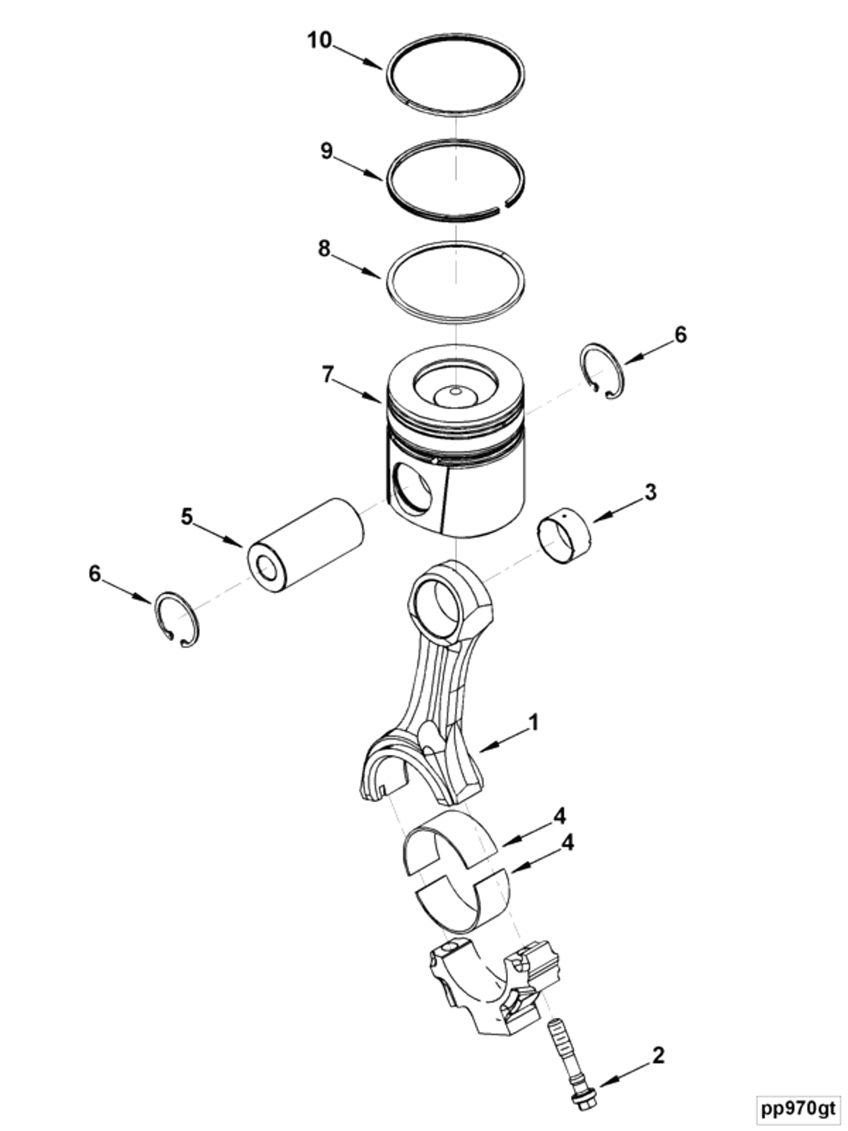Piston | Cummins 3355031 | Piston Ring Set